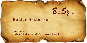 Botta Szabolcs névjegykártya